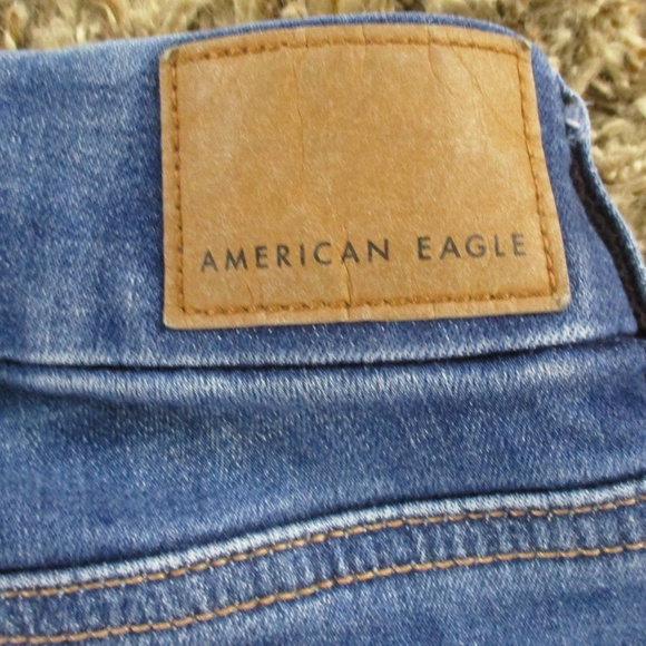 American Eagle Jeans Women's 12 X-Short Dark Wash Curvy Kick Boot Stretch Denim - Picture 5 of 8